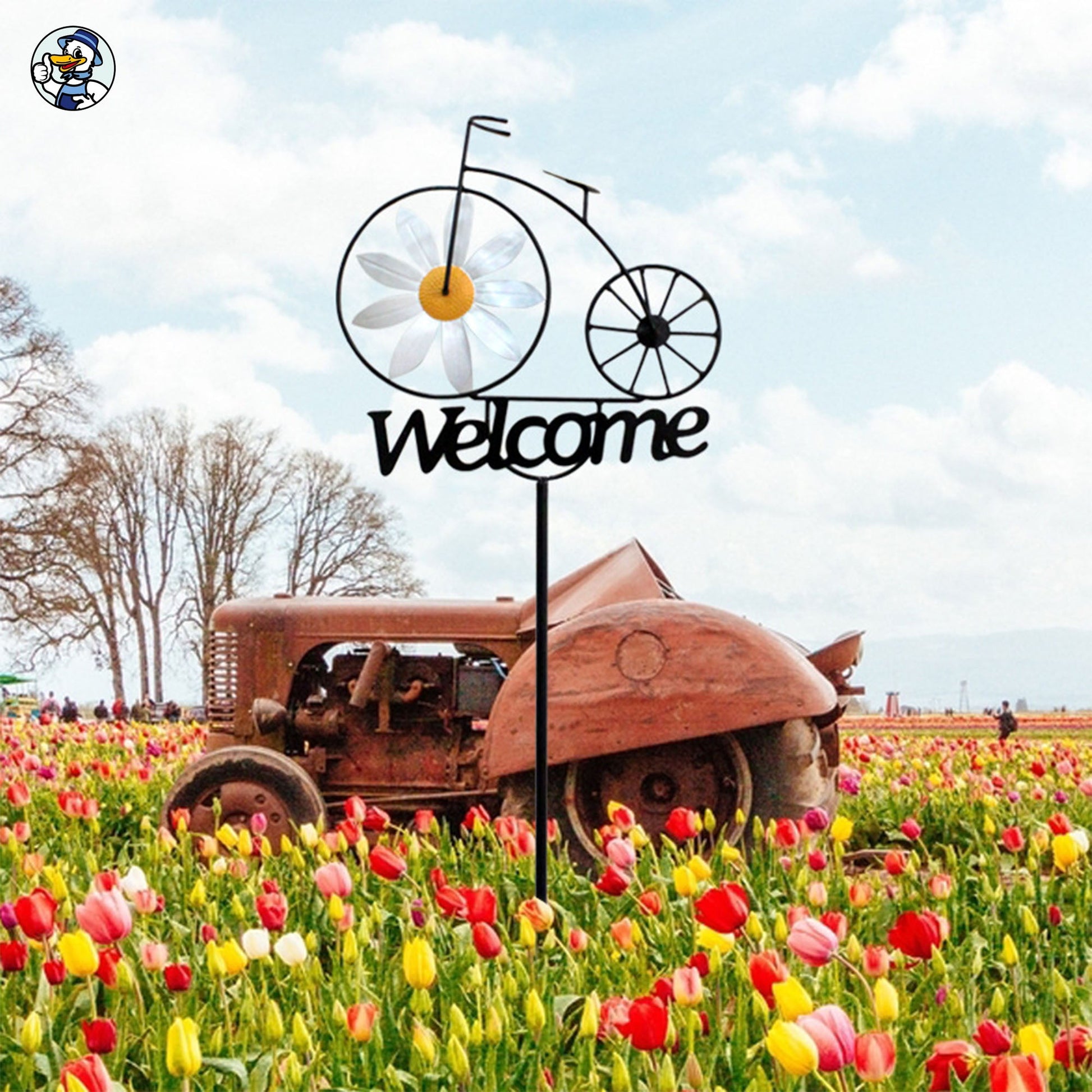Cleenova Garden Windmill - A Charming Welcome for Your Home - cleenova
