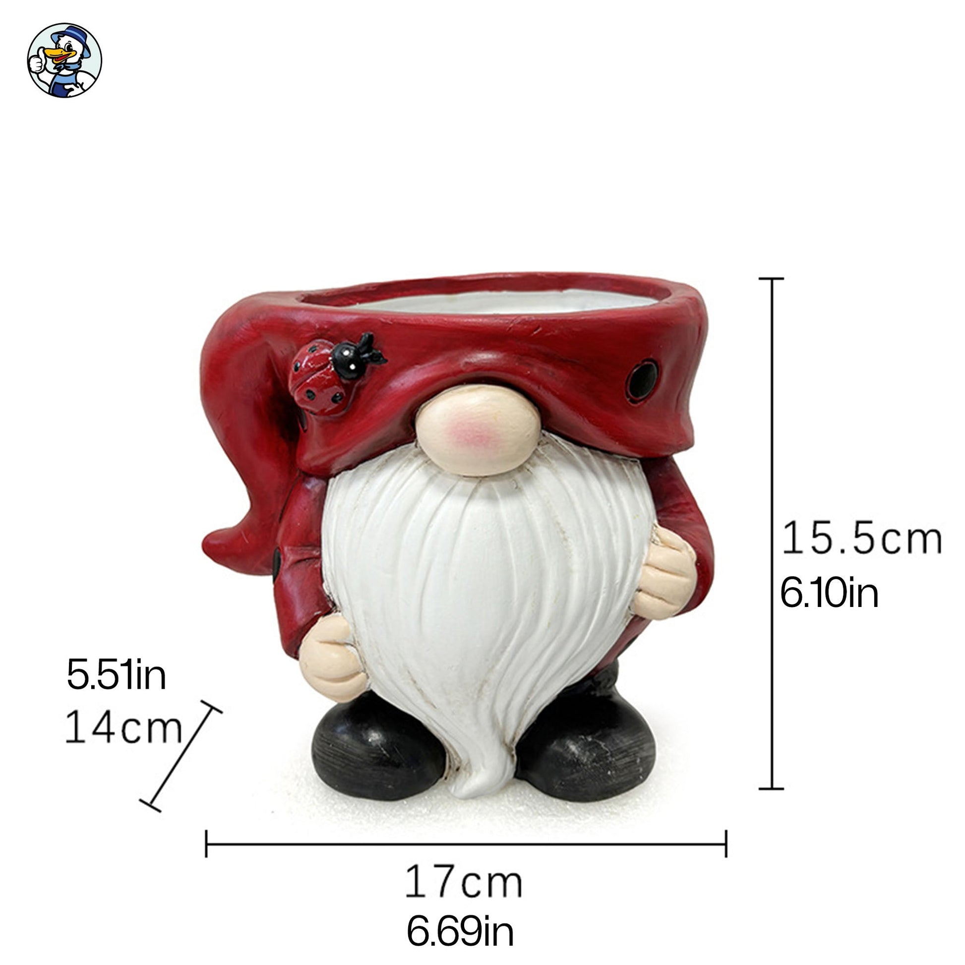 Cleenova Gnome Planter – Add a Touch of Whimsy to Your Garden＆ Home - cleenova