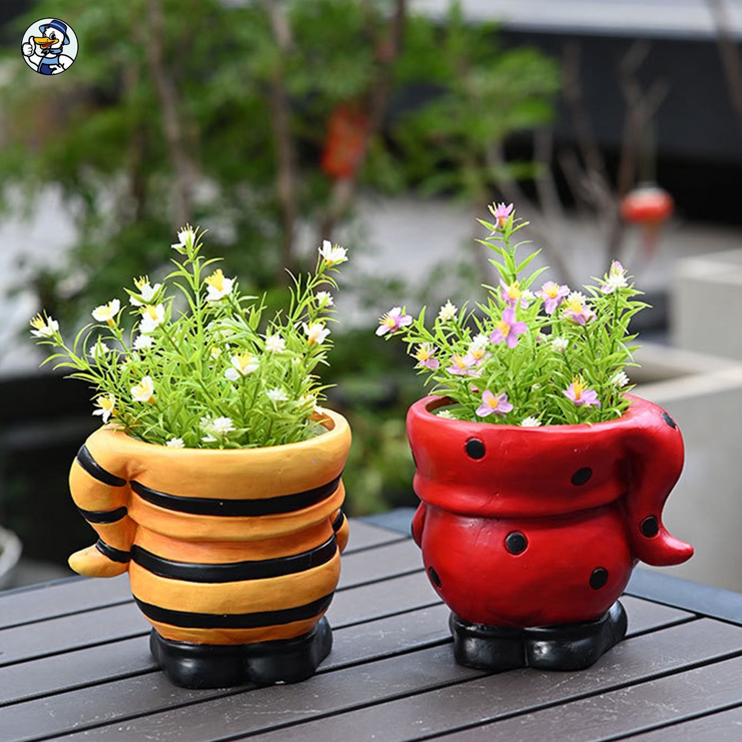 Cleenova Gnome Planter – Add a Touch of Whimsy to Your Garden＆ Home - cleenova