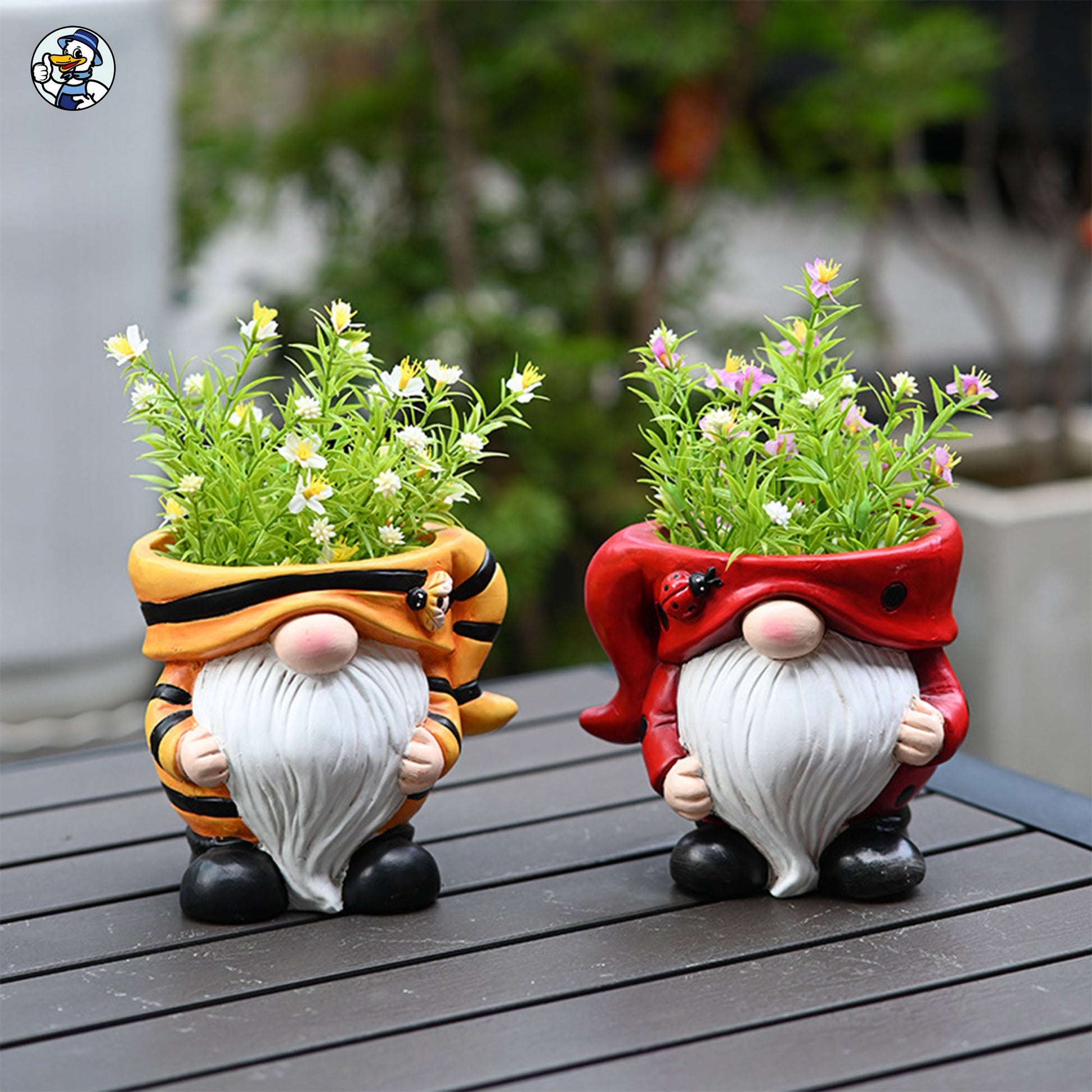 Cleenova Gnome Planter – Add a Touch of Whimsy to Your Garden＆ Home - cleenova