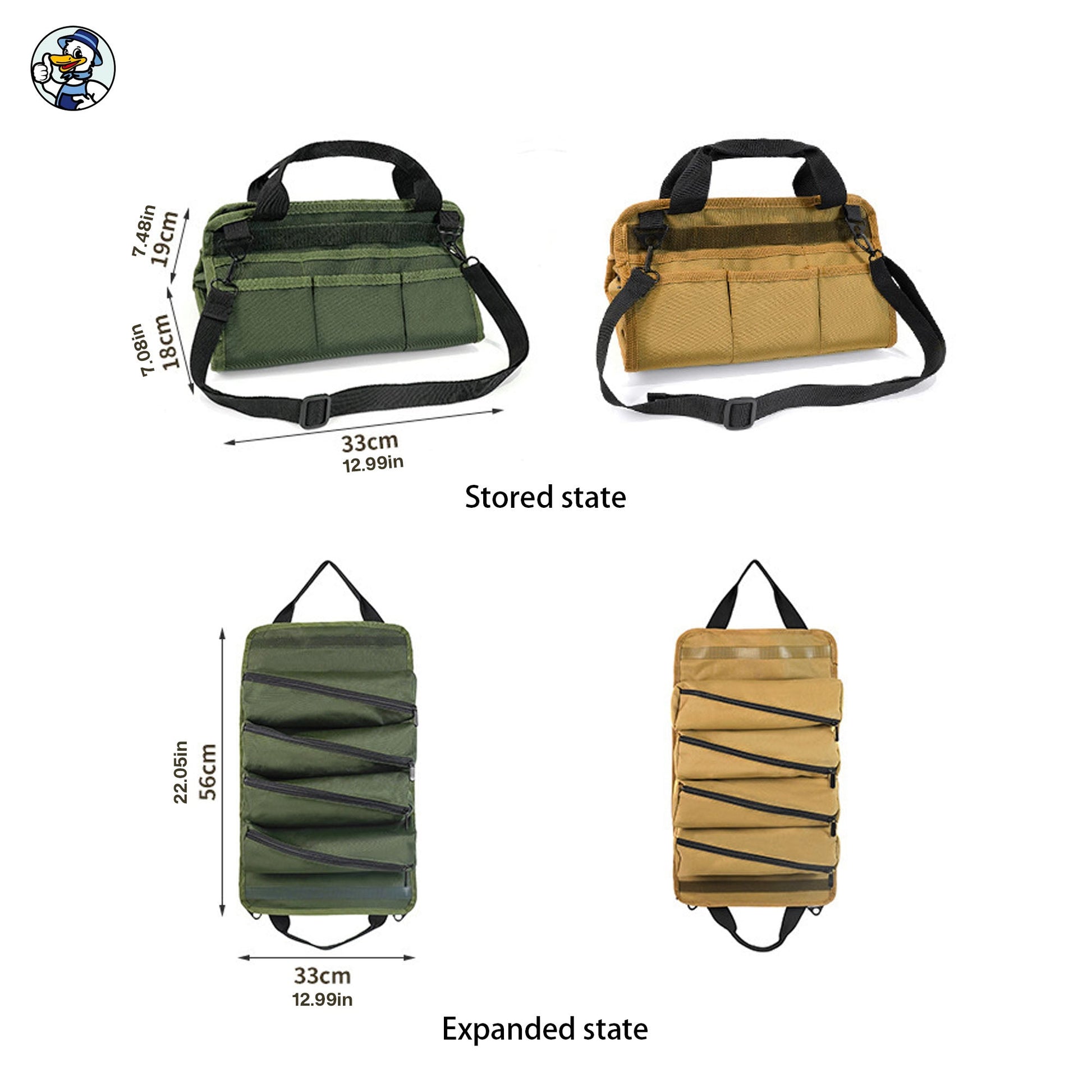 Cleenova Tactical Tool Kit – Your Ultimate Four - Compartment Camping Companion - cleenova