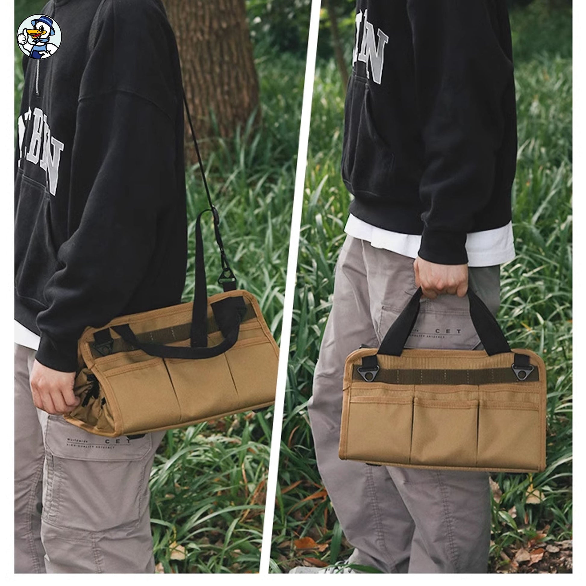 Cleenova Tactical Tool Kit – Your Ultimate Four - Compartment Camping Companion - cleenova