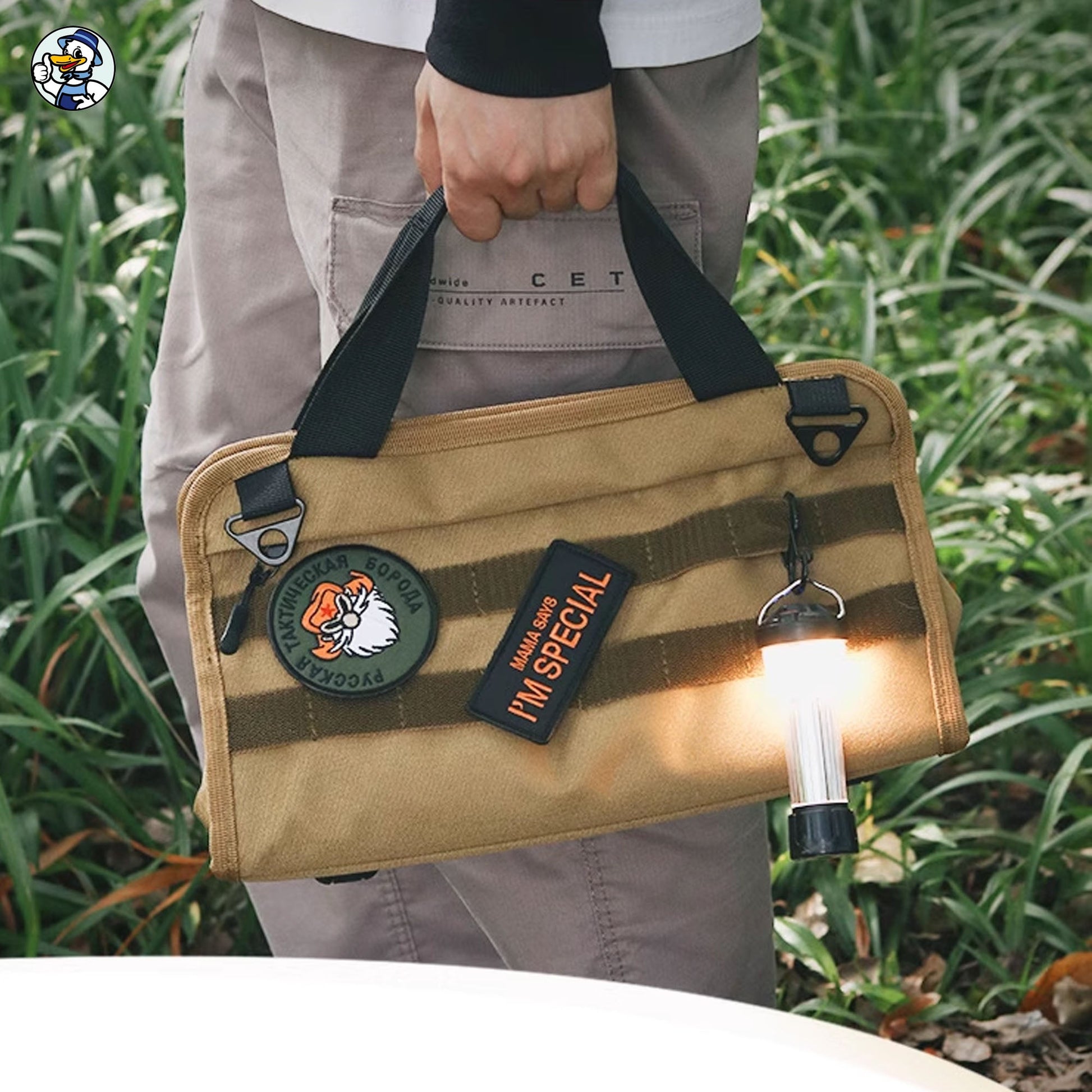 Cleenova Tactical Tool Kit – Your Ultimate Four - Compartment Camping Companion - cleenova