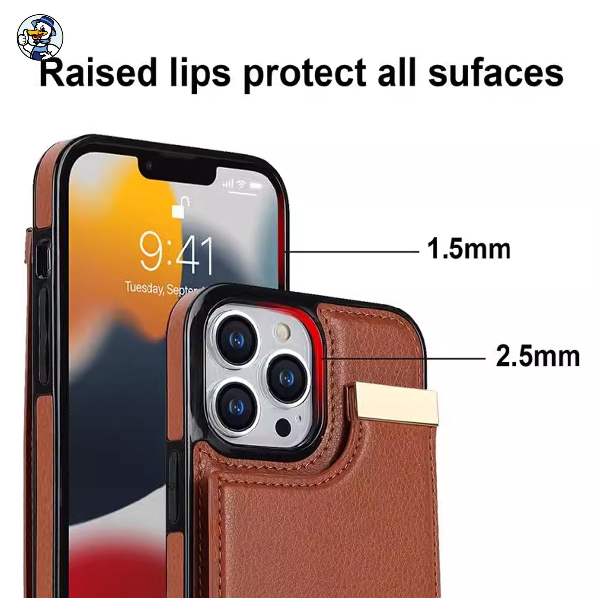 Leather Cardholder Phone Case for iPhone – Perfect Fit, Style, and Function - cleenova