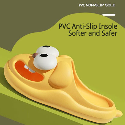 Toe - Kissing Fun: Creative Cartoon Anti - Slip Slippers for Women and Kids - cleenova